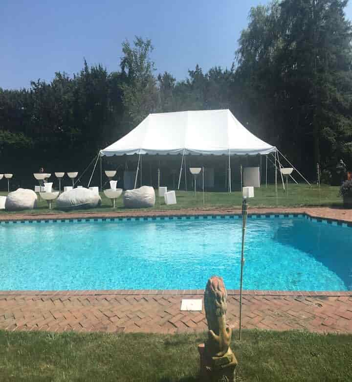 Canopy Tents Solid White   20’  X 40’   50 to 60 People