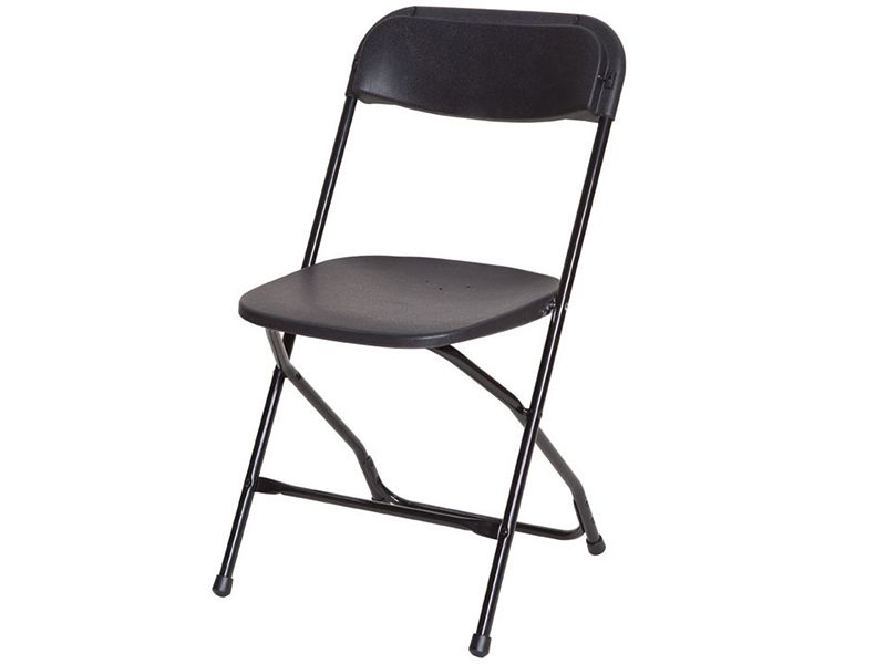 Black Poly Folding Chair.